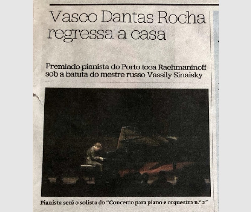 “Vasco Dantas returns home”, Jornal de Notícias