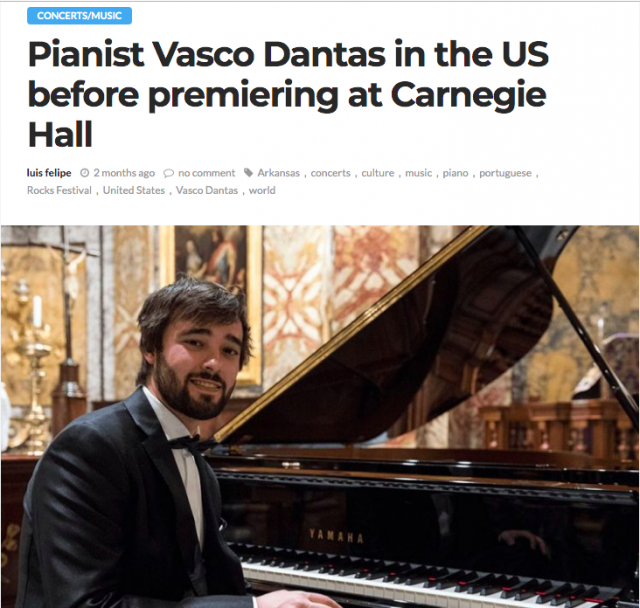 Pianist Vasco Dantas in the US before premiering at Carnegie Hall