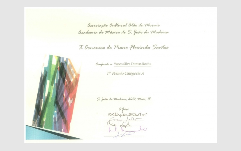 10th Florinda Santos Piano Competition, PORTUGAL