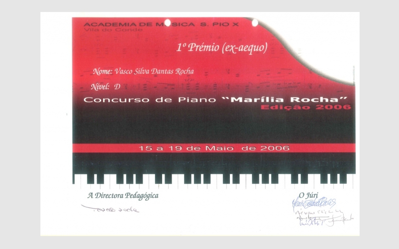 Piano Competition “Marília Rocha”, PORTUGAL