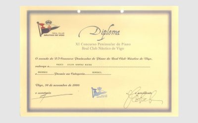 11th Iberian Piano Club Nautico de Vigo Competition, SPAIN