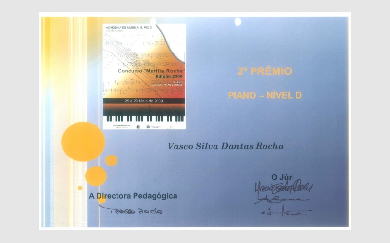 Piano Competition “Marilia Rocha”, PORTUGAL