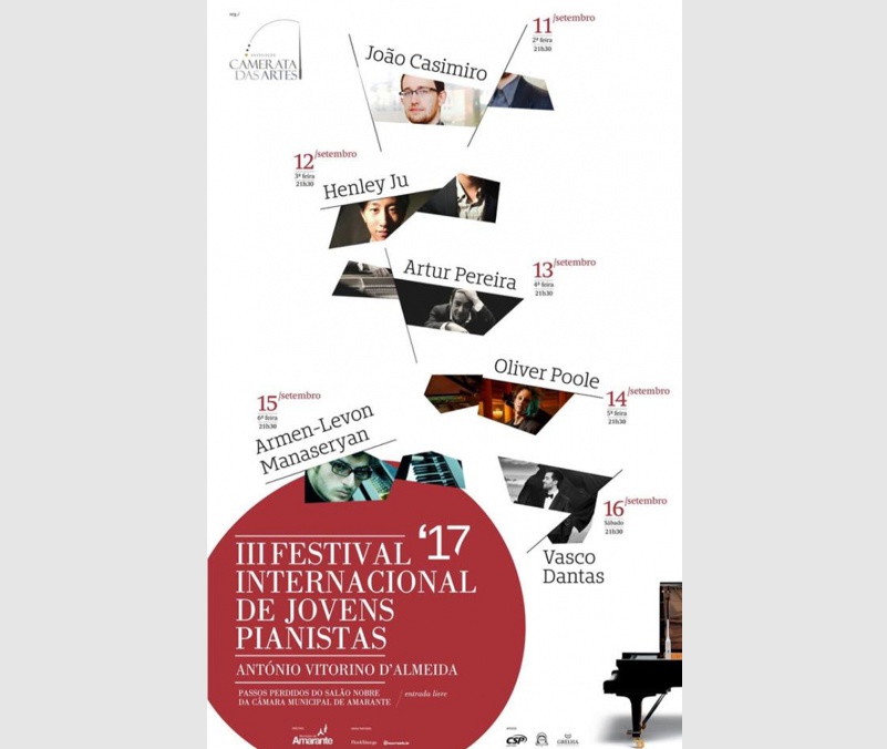 Festival Internacional de Jovens Pianistas, Amarante – September 2017