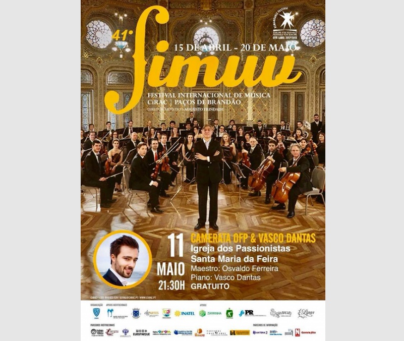 Festival Internacional de Música de Paços de Brandão, Orquestra Filarmónica Portuguesa – Portugal, May 2018