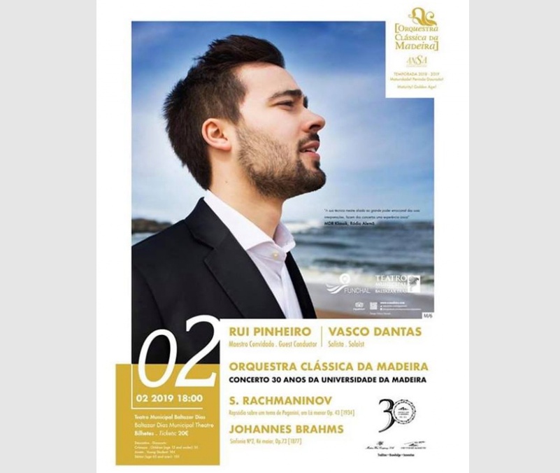 Rachmaninoff – Paganini Rhapsody – Teatro Baltazar Dias, Funchal – Madeira, February 2019