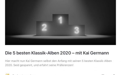 The 5 best classical albums of 2020 – by Orchestergraben with Kai Germann
